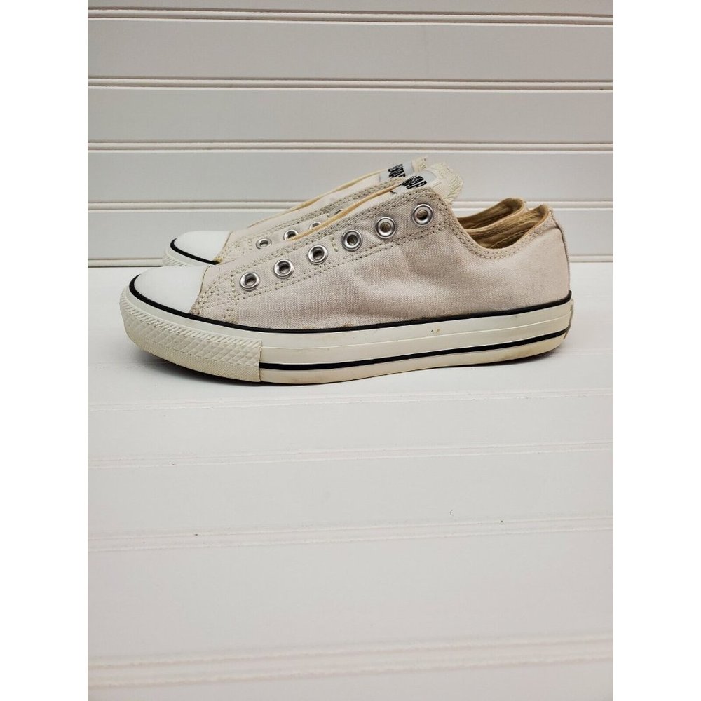 Converse Chuck Taylor All Star Women's Size 9 Off White Slip On Shoes Men's 7